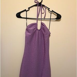 H&M Divided purple glitter dress
